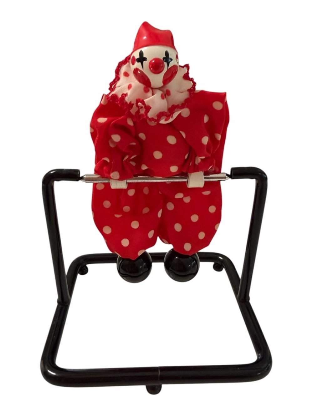 Vintage Balancing Clown Figurine Paperweight